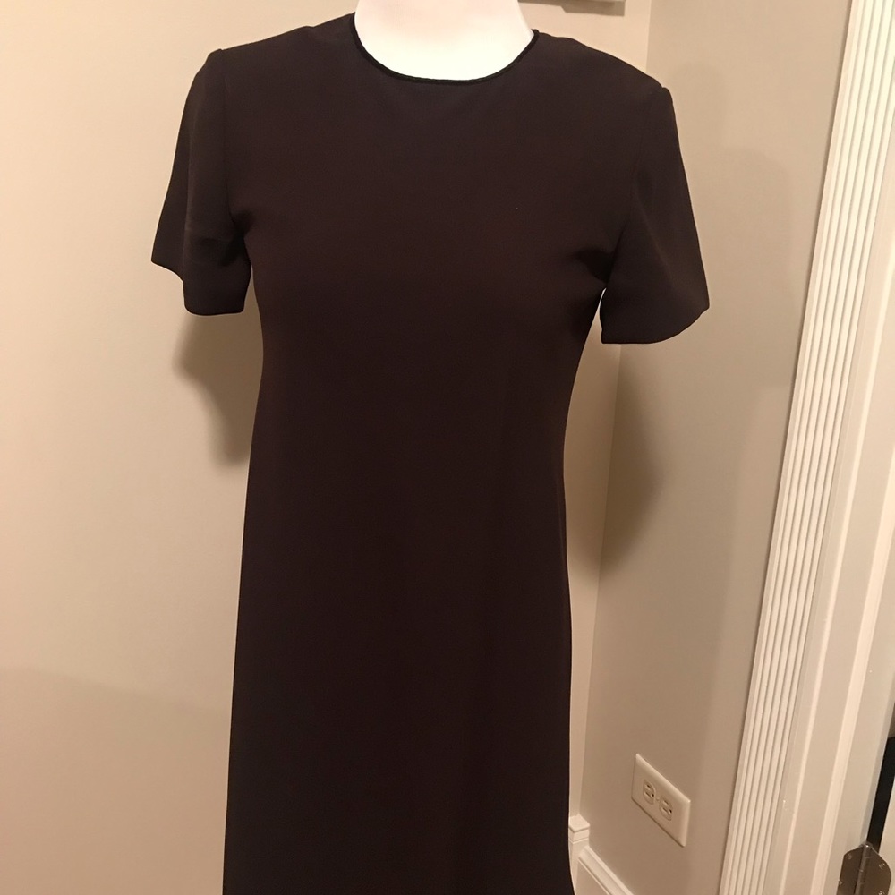 Brown shift dress